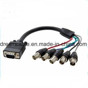 0.3m HD 15pin VGA to 5 BNC Female Video Cable for CCTV