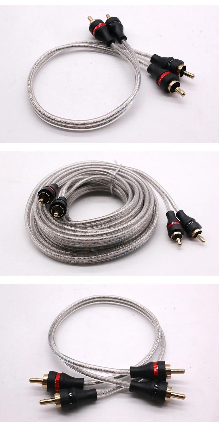 High Quality Audio Cable Amplifier RCA Connector Car Audio Cable Audio Wire Cable
