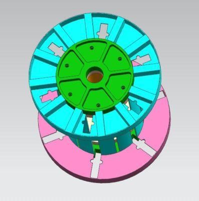 Collapsible Take-Apart Reel with Coiling and Lifting System