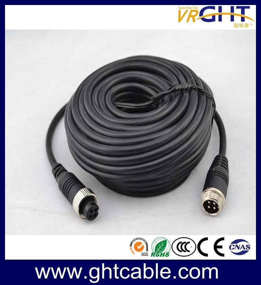 CCTV Cable with 4 Pin Aviation Connector for Car Camera