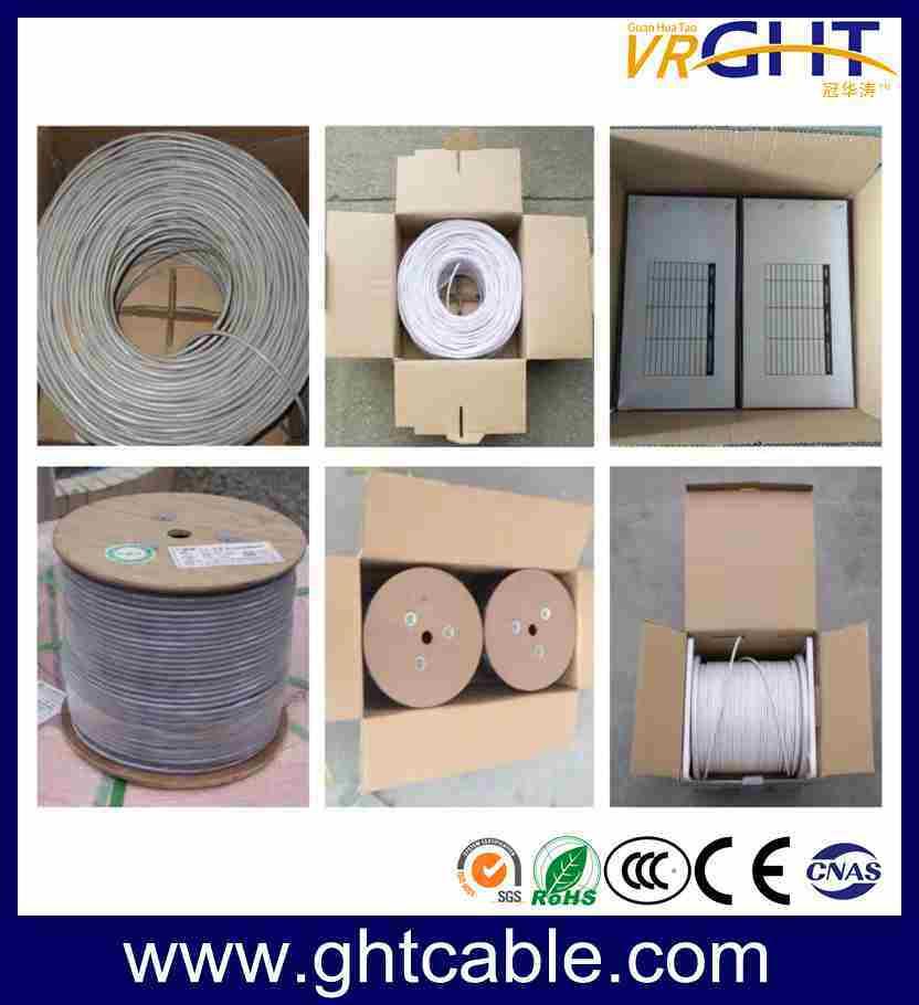 Grey PVC Indoor UTP CAT6 Cable Bc CCA Network Cable
