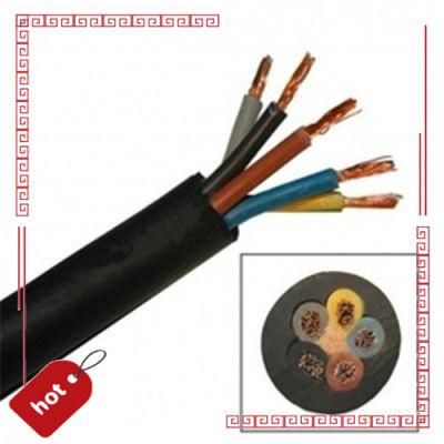 LV Copper Conductor Rubber Insulated Electrical Cable Outdoor Underground Waterproof Electric Wire Flexible Power Cable for Submersible Motors