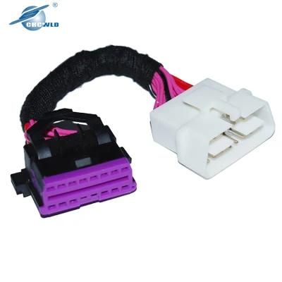 Customized 3m Round Jacketed 28 AWG Flat Cable Wire Harness