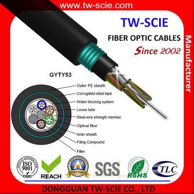 Optical Fiber Cable GYTY53 Outdoor Multi Core Armoured Cable