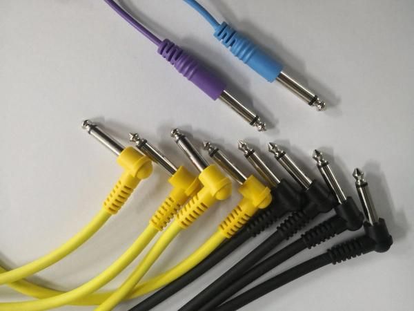 6.35mm Mono Jack to 3.5mm Mono Patch Cables