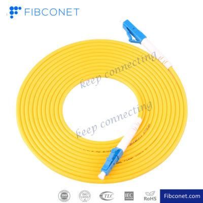 FTTH Single Mode 9/125 Simplex LC Upc - LC Upc PVC LSZH Fiber Optic Patch Cord Cable Cord with Connector