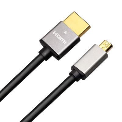 3Meters 3D 4K Gold Plug Support 18G 1M Cavo Kabel Cabo Kable Fiber High Speed Micro Hdmi To Hdmi Cable