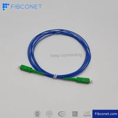 Blue Color Sc APC Fiber Optic Patch Cord