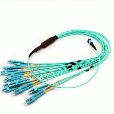 24f MTP Male to LC Fanout 2.0mm Harness Cable Fiber Optic Patch Cord