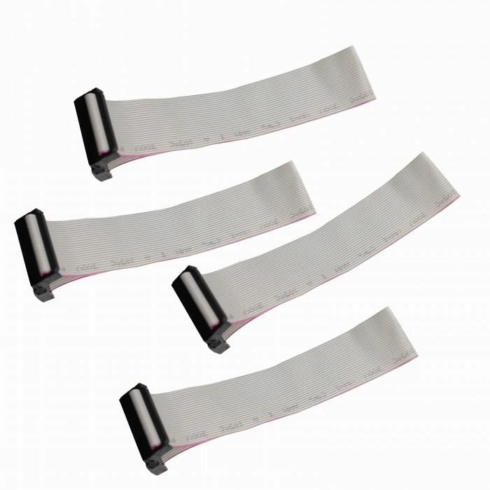 Grey Flat Ribbon Cable 1.0mm, 1.27mm, 2.54mm Wire Wiring Harness with Socket Connector 10-60pins IDC/DIP Cable