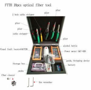 FTTH Optical Fiber to Home Special Toolkit 18 PCS, Cable Tool, Optical Fiber Toolkit