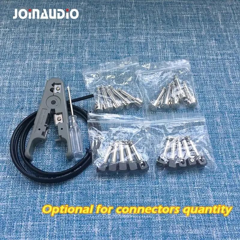 Solderless Guitar Cable Kit Pedalboard Customer DIY with 10 1/4" Ts Plug (4.2002B-3M)