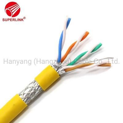 SFTP Shielded Copper Cat7 Network Cable Fire Resistant LSZH Jacket