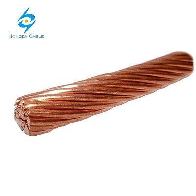 Uncoated Stranded Soft Drawn Bright Bare Copper Ground Wire Cable 1/0 2/0 3/0 4/0 AWG