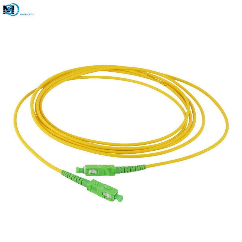China Factory Singlemode Simplex LSZH PVC Ofnr LC/APC-LC/APC Fiber Optic Patch Cord