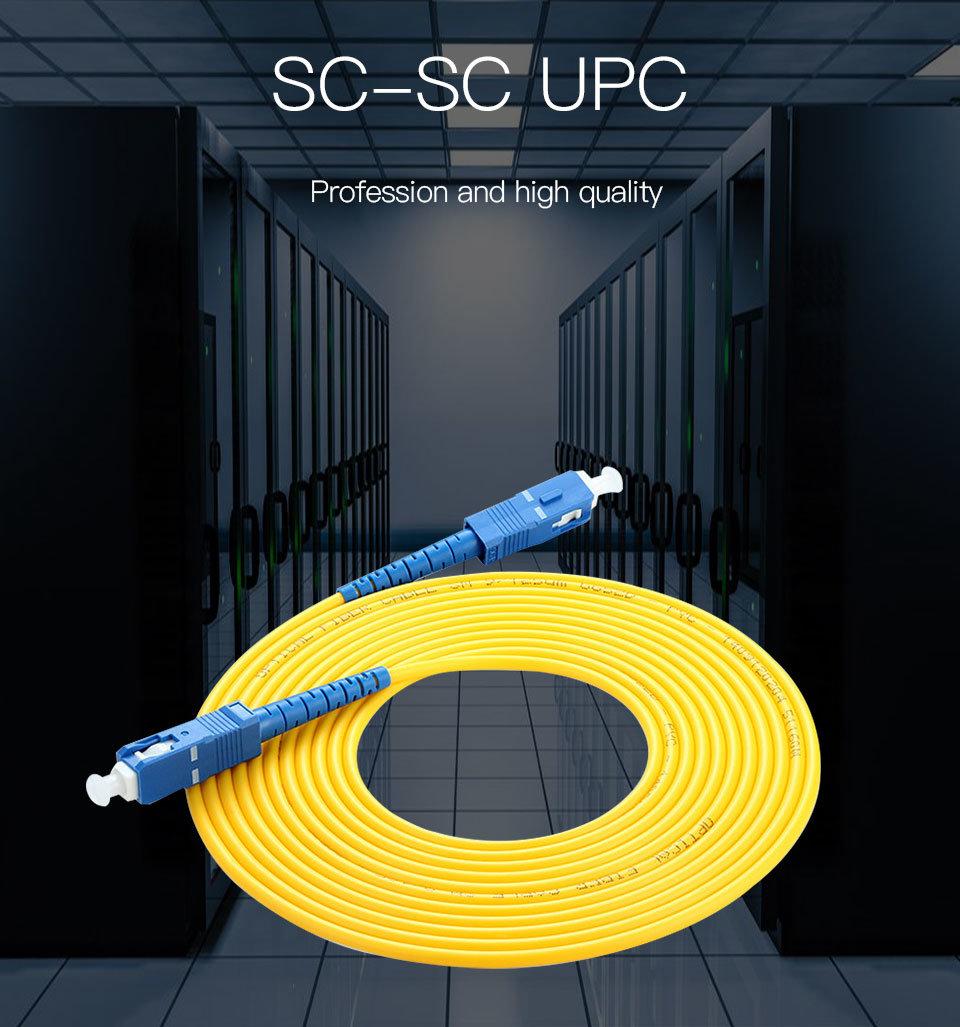 FTTH LSZH Sm mm Fiber Optic ACP/Upc Sc Patch Cord