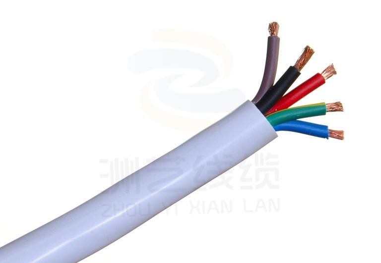Low Voltage Flexible Copper Conductor PVC Insualtion PVC Sheath Electric Cable