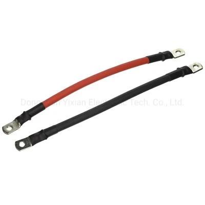 Customized 2-12AWG Solar Power Inverter Battery Cable with O Ring Terminal