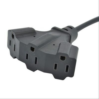 Factory Price Us 3 Pin Multi Socket Power Extension Cord