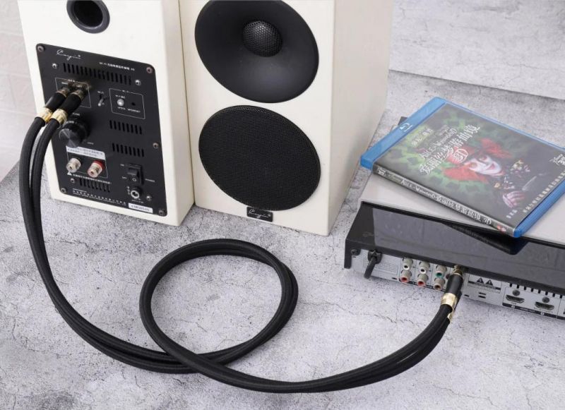 Audiophile High End High Quality DIY RCA Cable RCA Audio Cable 1m 2m 3m HiFi Speaker Cable Wire