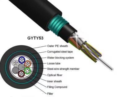 Gyty G652D Outdoor Optical Fiber Communication Cable