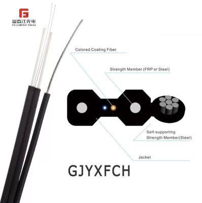 White Jacket GJYXFCH 1/2/4/6/8 Core Single Mode FTTH Drop Cable