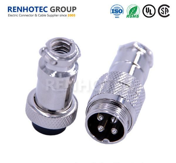 Waterproof Circular Connector 4 Pin Cable Connector Gx16