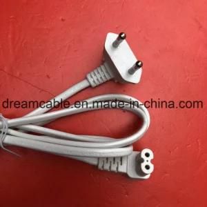 1.2m Ce Black Down Angle EU 2.5A 250V Power Cord