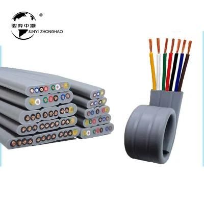 4-25mm Low Smoke Non Halogen Flat Travelling Cable for Elevator