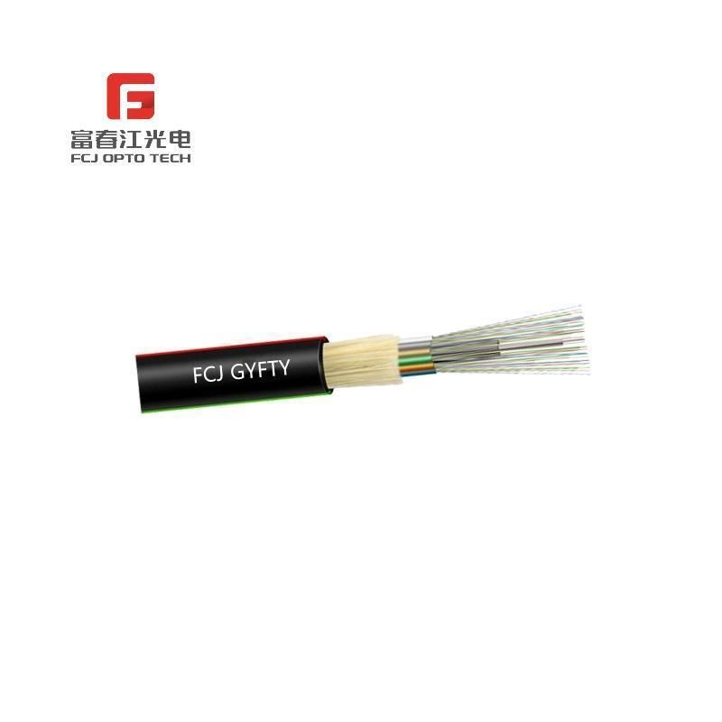 Security Monitoring Project GYFTY Larger Construction Temperature Range FRP Strengthen Member Outdoor Fiber Optic Cable