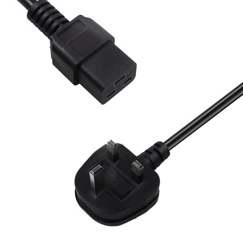 BS1363 AC Power Cord Sets 13A 250V UK Plug with IEC320 C13 Connector