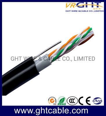 Aerial Cable Outdoor Cable UTP CAT6 with Messenger Network Cable
