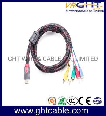 1.5m High Quality 5RCA-HDMI Cable for 1.4V