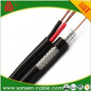 Rg59 Coaxial Cable, CCS/Bc/Tc Material for CCTV&CATV Rg59 Combination Coaxial Cable