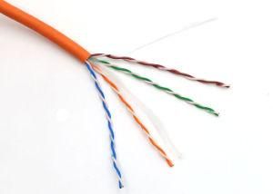 1000FT 4 Pairs UTP CAT6 LAN Cable Solid Bare Copper Electronic Cable Orange LSZH
