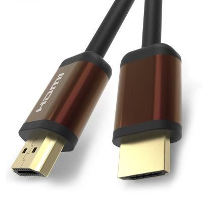 Factory wholesale Aluminum shell HDMI cable support 3D full 4K@60Hz HDMI to HDMI cable with Ethernet
