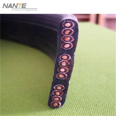 Flexible Electric 12*1.5mm2 Flat Cable with Rubber Material for Overhead Crane