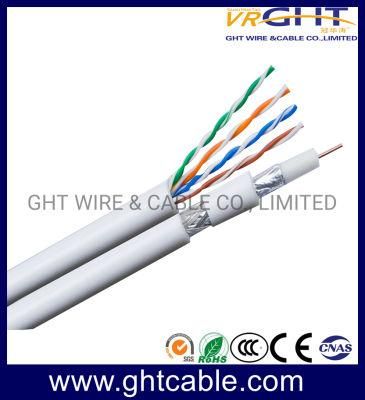 Mutimedia RG6 Coaxial Cable with Network 4p UTP Cat5e Cable