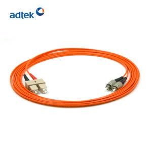 Sc/Upc-FC/Upc Duplex 2.0mm 62.5/125 Om1 50/125 Om2 3m PVC/LSZH Orange Patch Cord