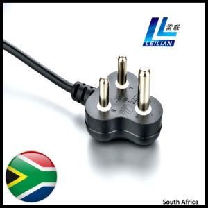 2/3-Round Pin South Africa Power Cord Plug