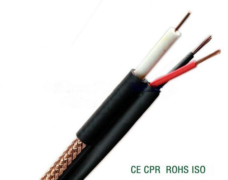 Rg59 2c Power Line Coaxial TV Cable CCS Conductor for Audio / TV Cable
