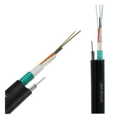 24 Core Outdoor Aerial Optical / Optic Fiber Cable Self Supporting GYTC8S