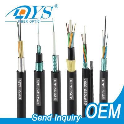 Factory Price Outdoor ADSS/GYTS/GYTC8S Cable Aerial Fiber Optic/Optical Cable and FTTH Drop Cable