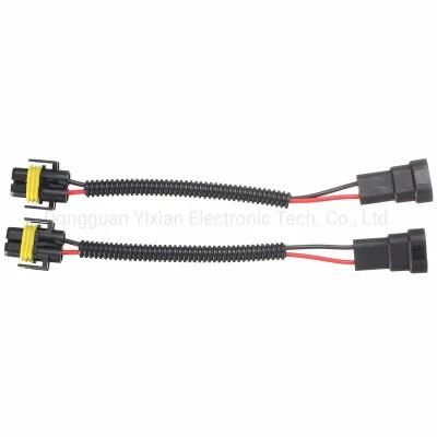 2 Pin H8 H11 Adapter Wiring Harness Car Auto Wire Connector Harness with 20cm Cable for HID LED Headlight Fog Light Lamp Bulb