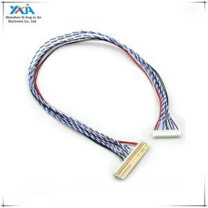 Xaja Custom Df20-30ds-1c to I-Pex 20455 20454 Micro Coaxial Lvds Cable for LCD Display