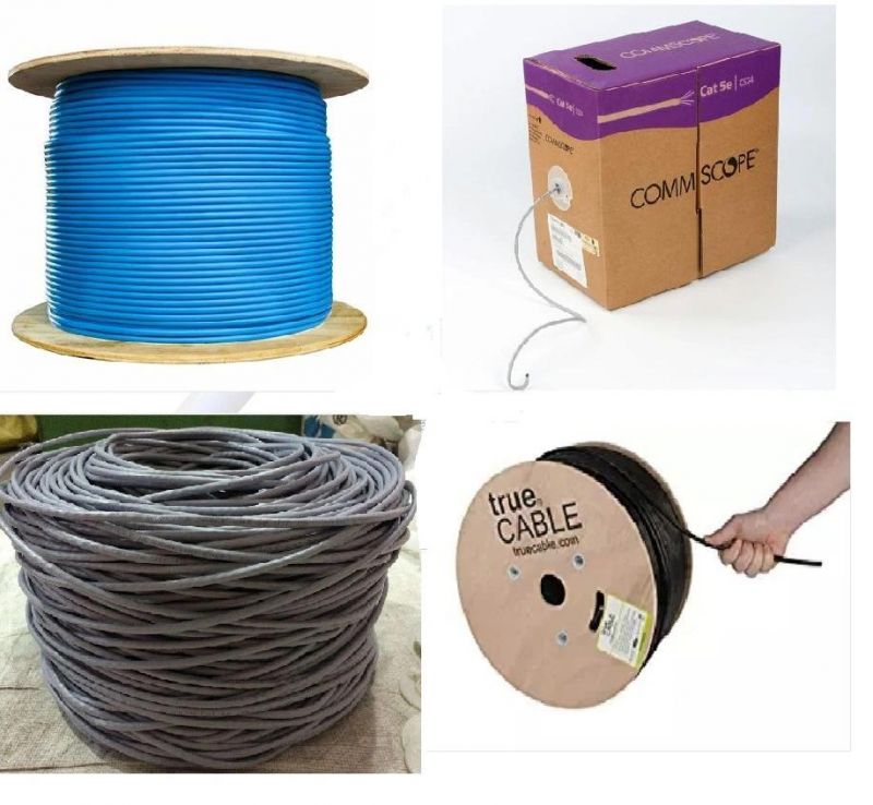 UTP Cat 5e Network Cable for Data Transition, Double Jackets Outdoor