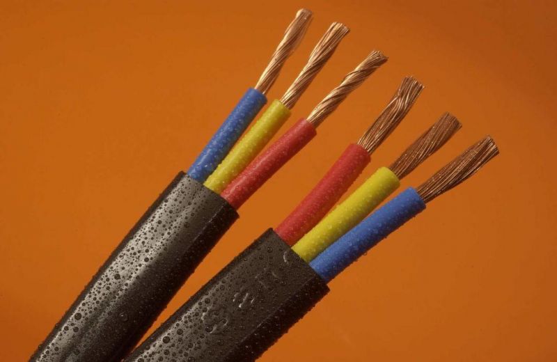 Flat Submersible Pump Cable 6AWG
