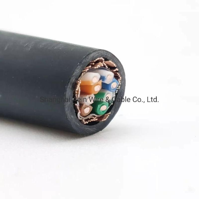 PUR Torsion Cable Rt 123 D with Overall Copper Screen for Car Manufacturing Industry
