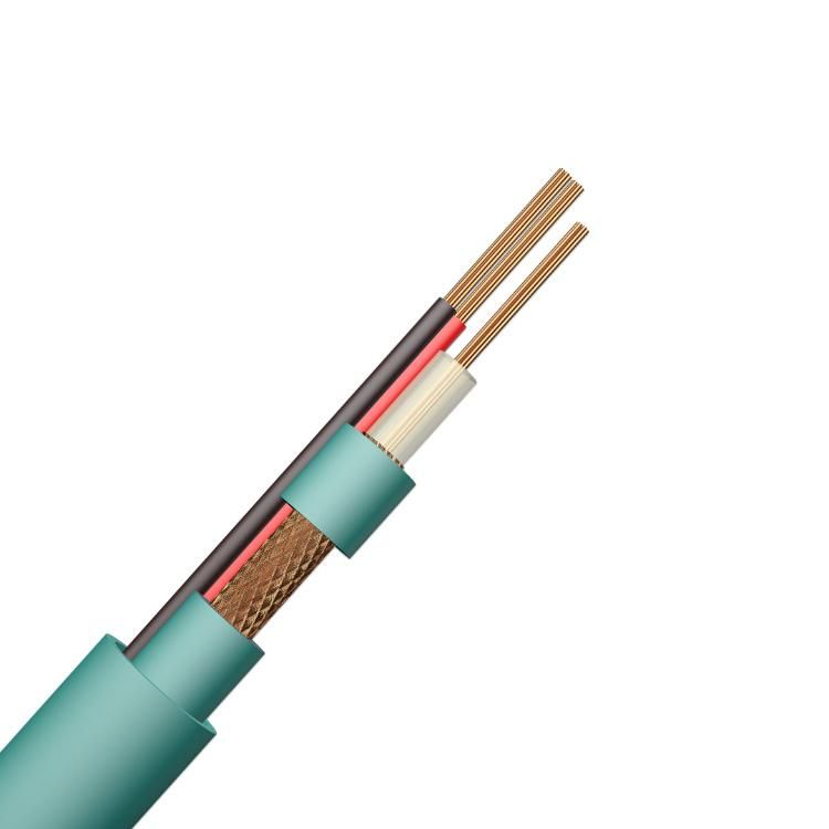 7*0.2mm Copper Multicore Green Coaxial Cable Good Anti-Jamming Performance Kx7 with Power for CCTV