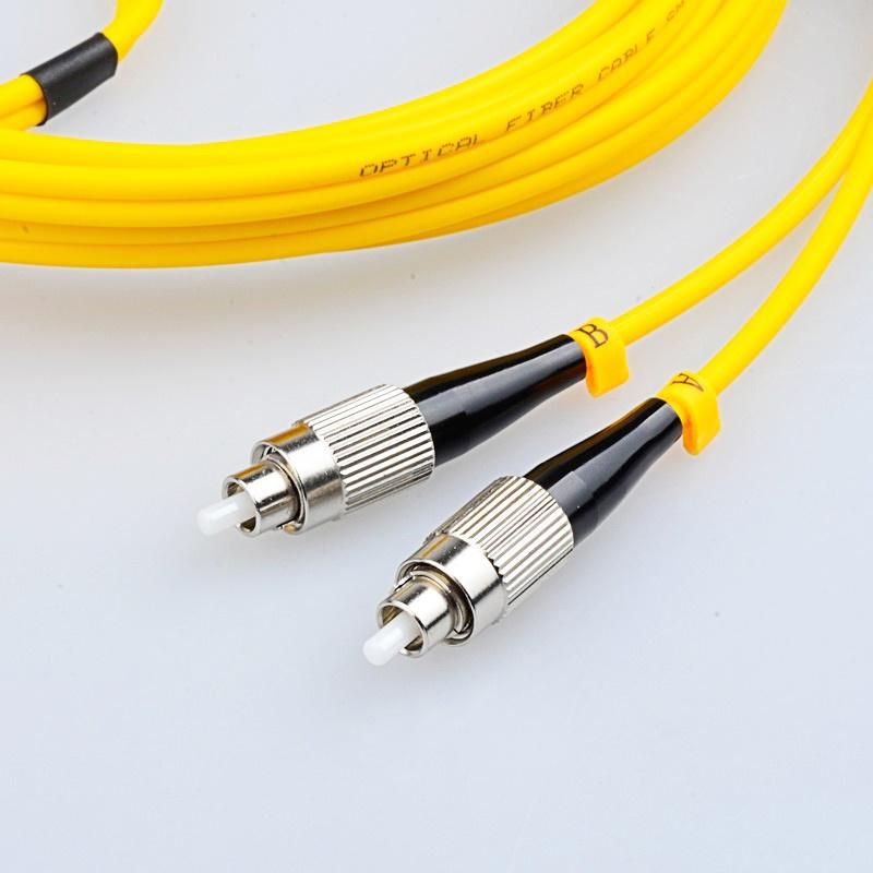 LC/Upc-FC/Upc Patch Cord 3.0mm PVC/Yellow Sm Dx Fiber Optic Cable